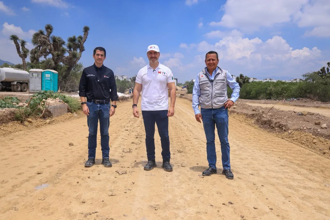 Avanza construcción del Circuito Vial Poniente en Monterrey