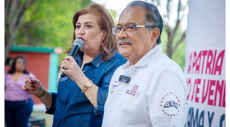 Mijes y Díaz promueven unidad en Apodaca para la Cuarta Transformación