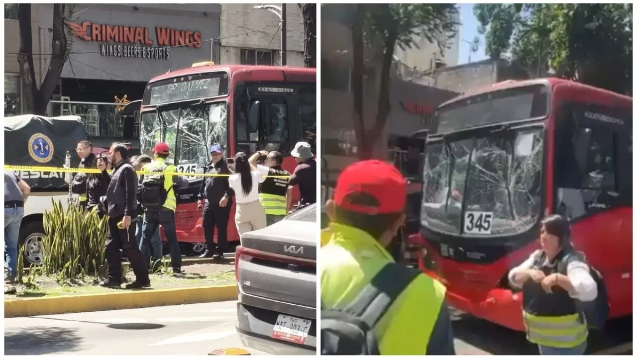 Accidente de Metrobús en Insurgentes Sur deja 16 heridos