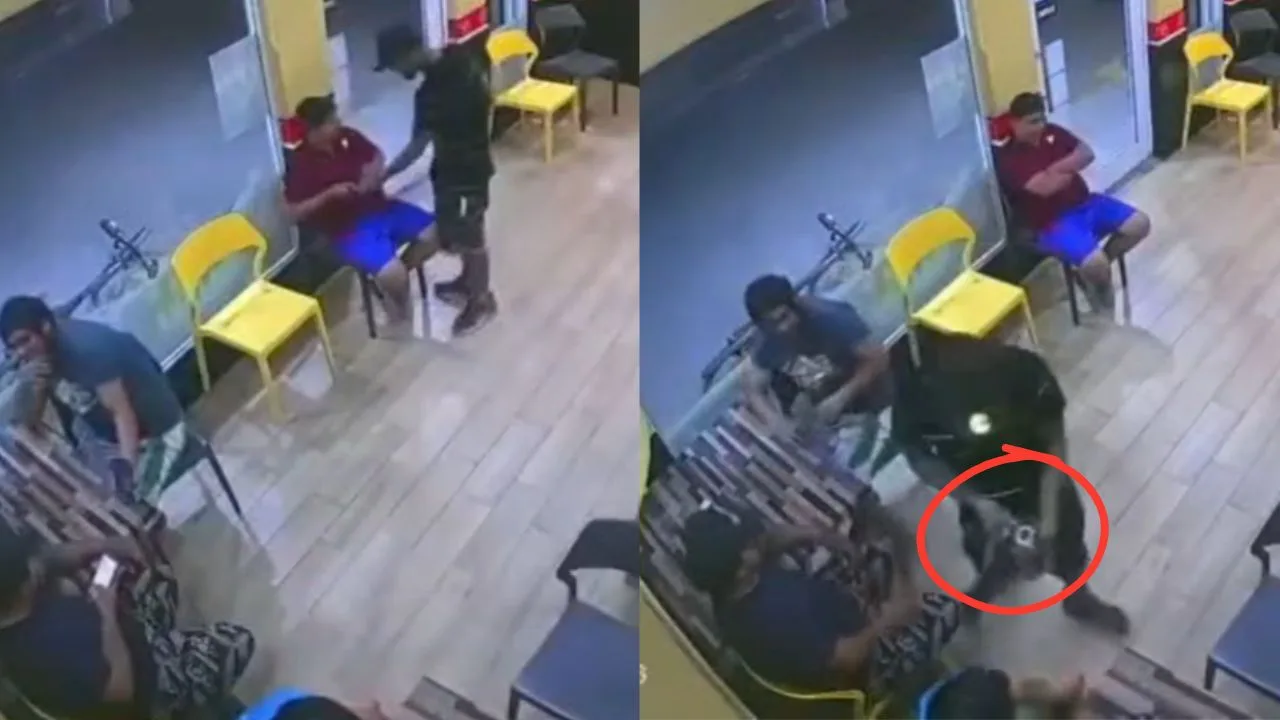 Asalto a mano armada en pizzería de El Carmen queda registrado en video