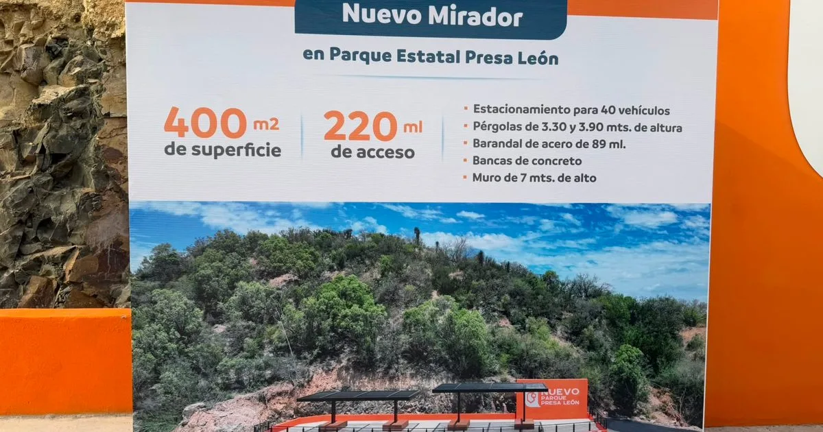 Inauguran nuevo mirador turístico en el Parque Presa León