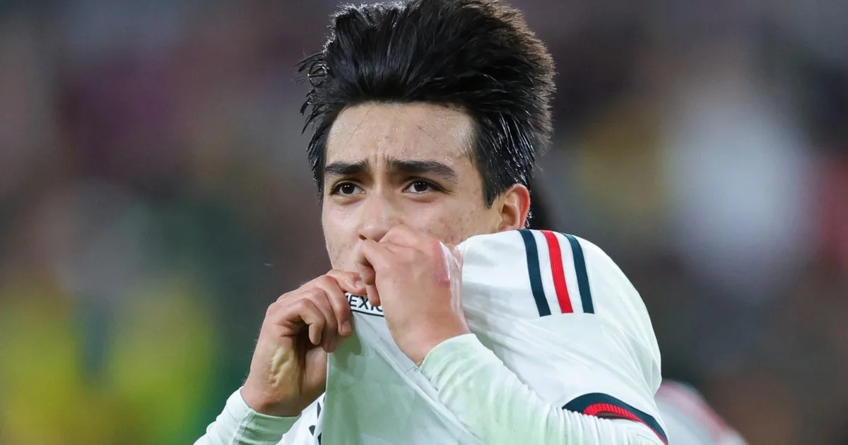 Gilberto Mora anota su primer gol con la Selección Mexicana ante Colombia