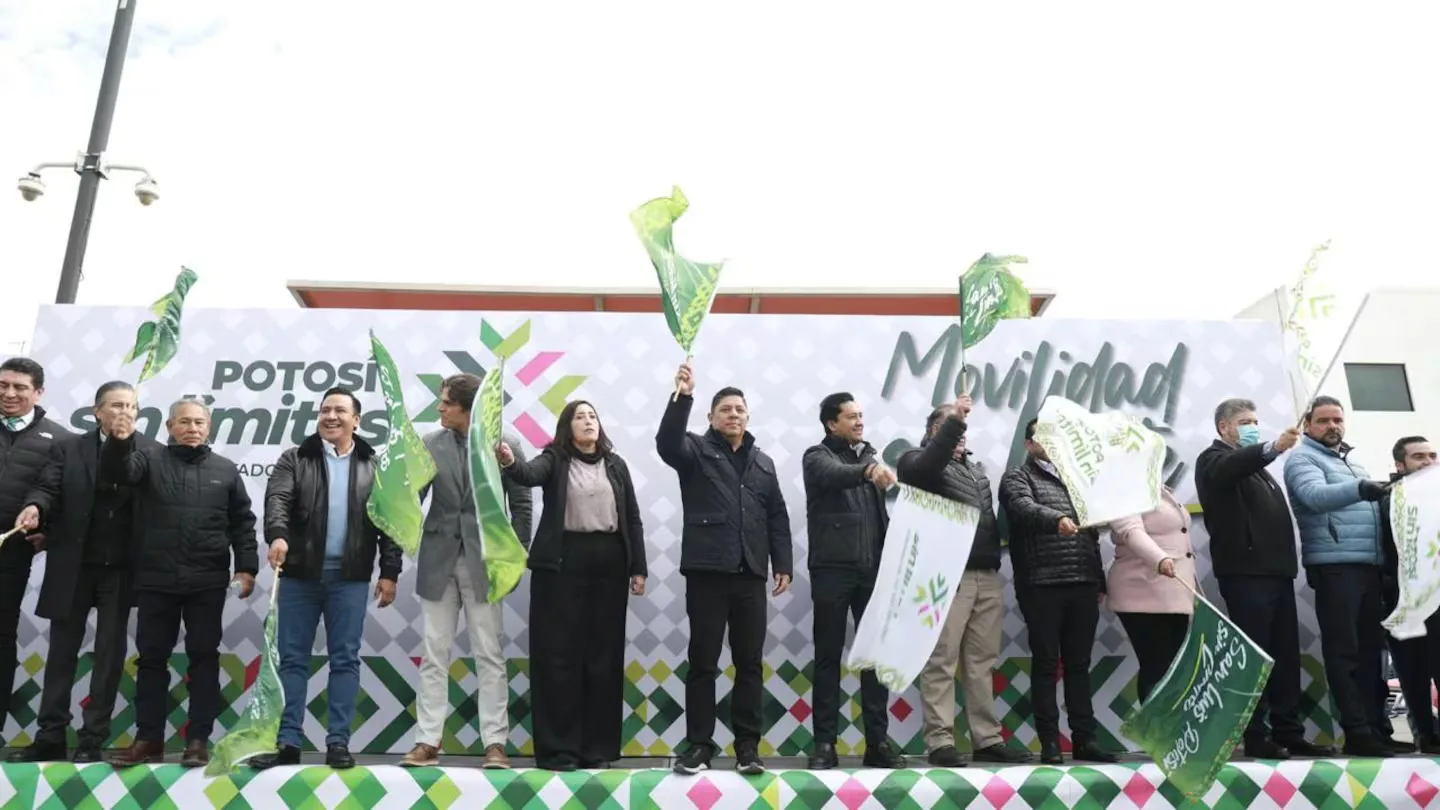 Gobernador de San Luis Potosí amplía rutas de transporte público y anuncia Mi RedMetro