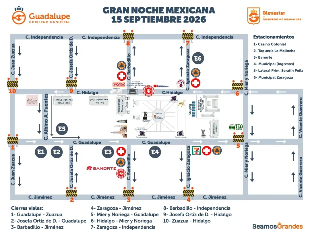 Gobierno Municipal invita a celebrar el Grito de Independencia en Plaza Principal